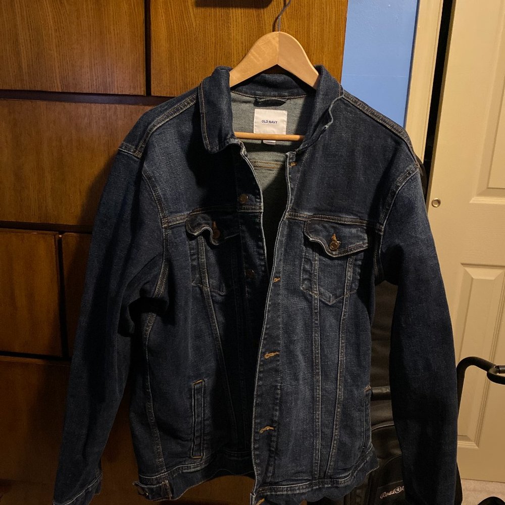 Old Navy Dark Blue Denim Jean Jacket XL